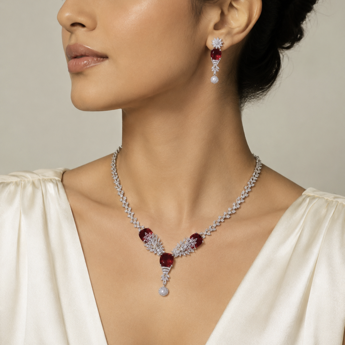 Camellia Necklace Set