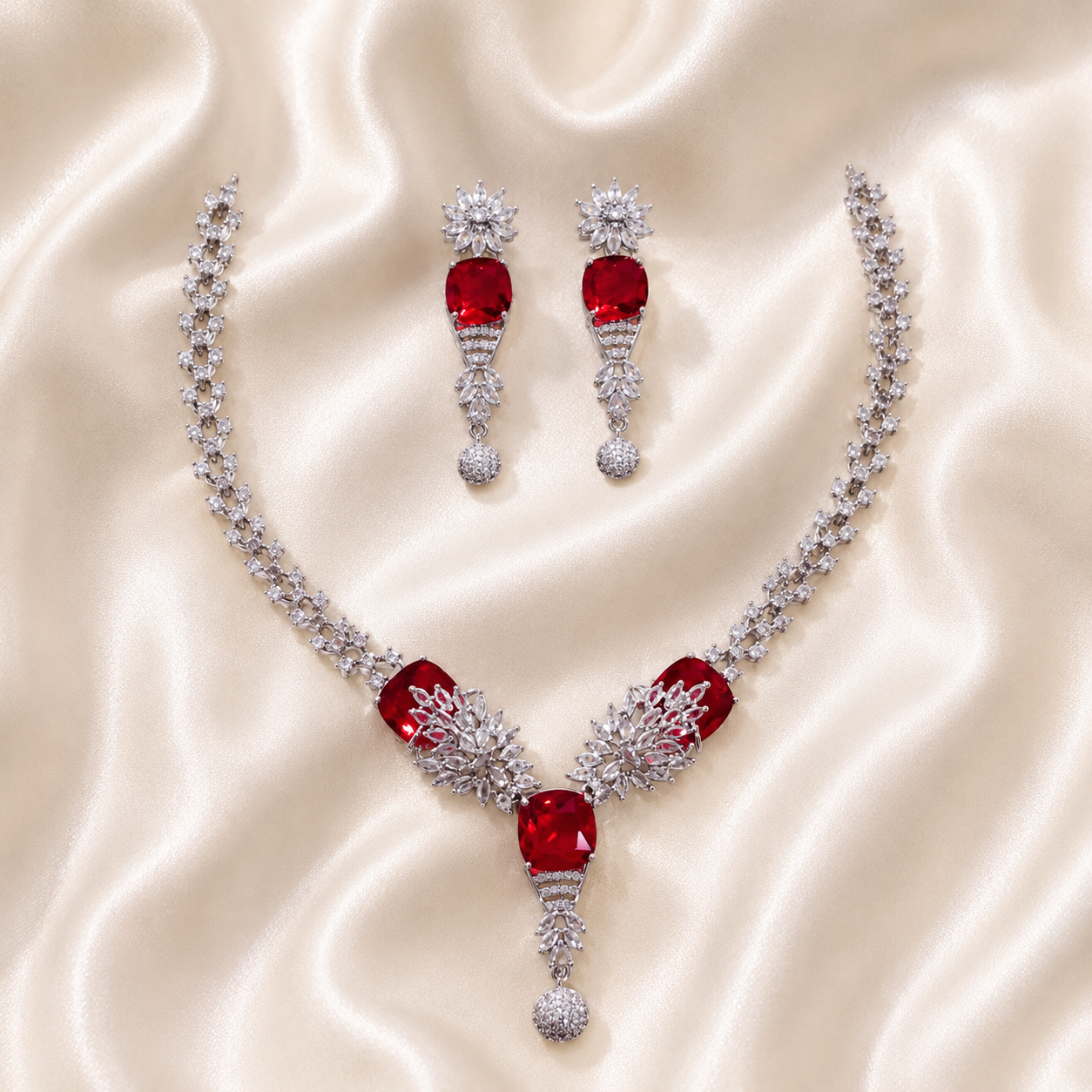 Camellia Necklace Set